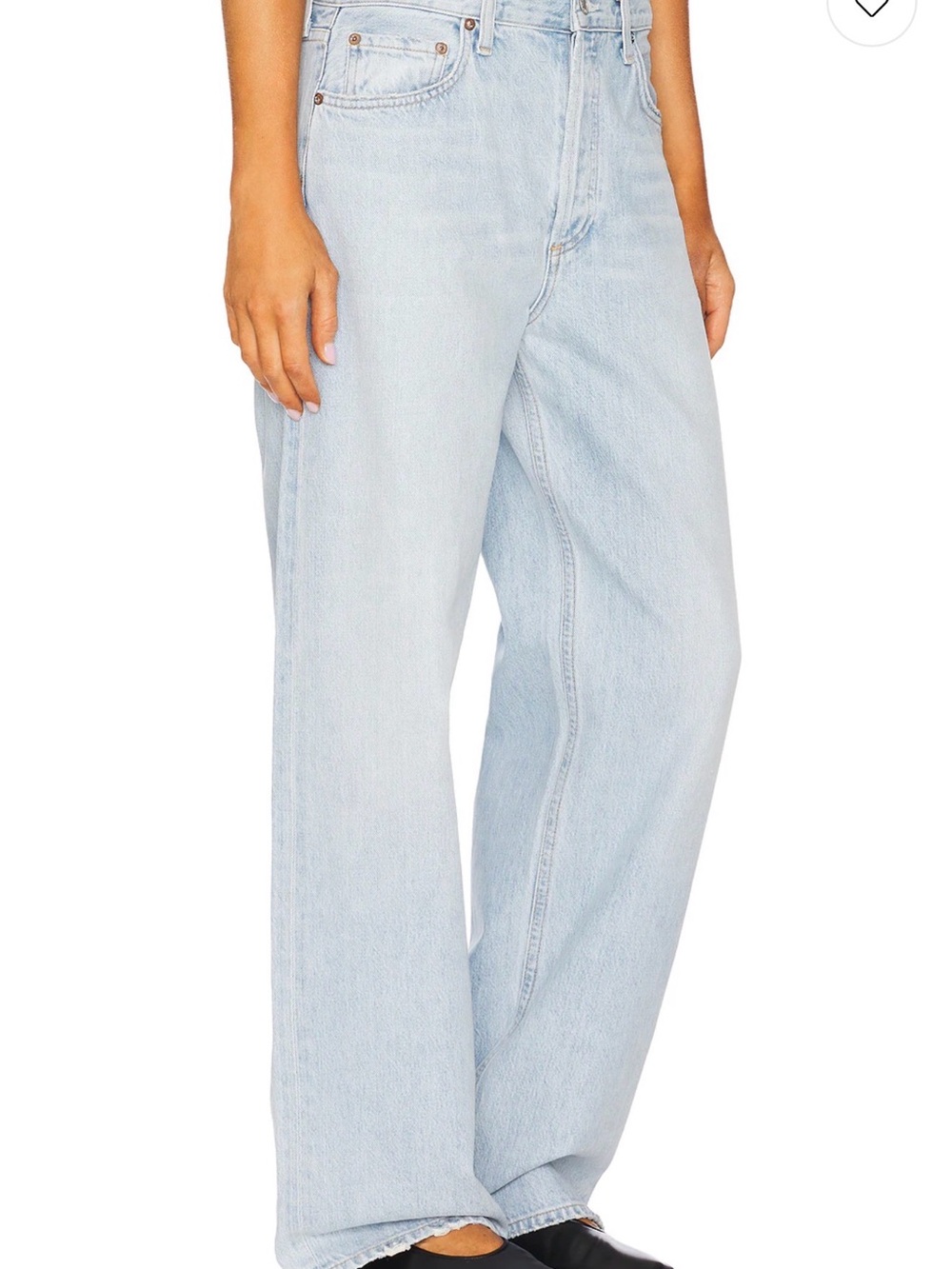 AGOLDE Low Slung Baggy Light Blue High-Rise Wide Leg Jeans